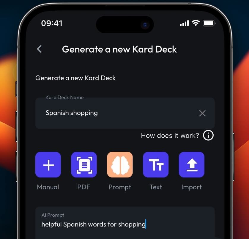 How to create flashcards with AI