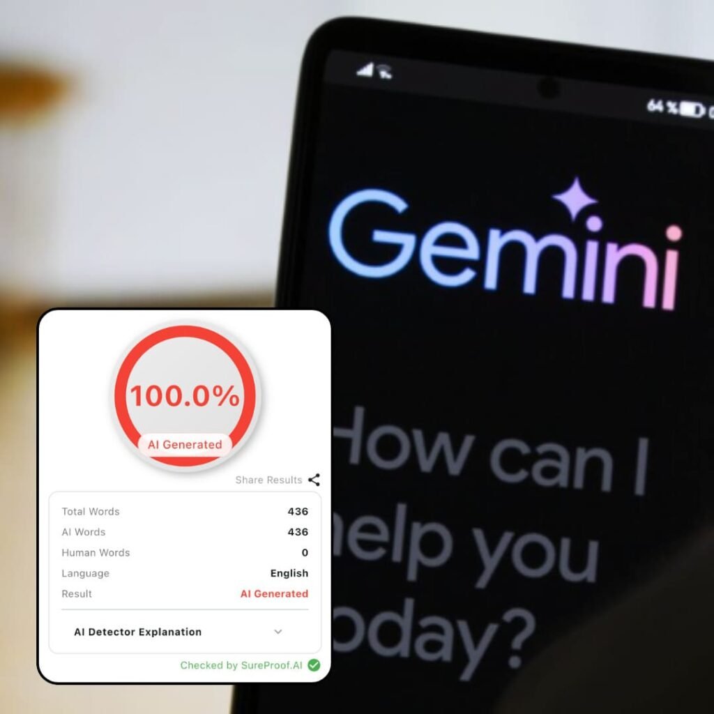 gemini essay ai detection